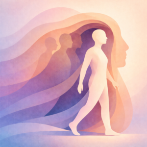 Abstract illustration representing identity exploration in recovery