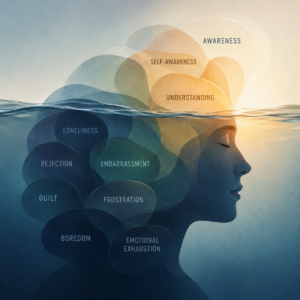 Abstract illustration representing hidden emotional triggers in recovery